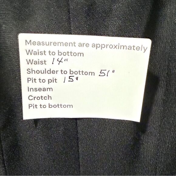 Vintage 70's ABS Evening Collection Midi Dress Womens 6 Split Hem Romantic Goth - Picture 8 of 8